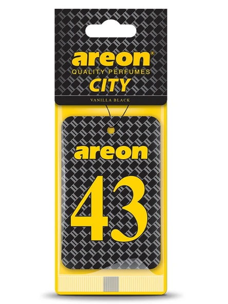 Areon City Vanilla Black 43 Oto Araç Kokusu ürün görseli 1