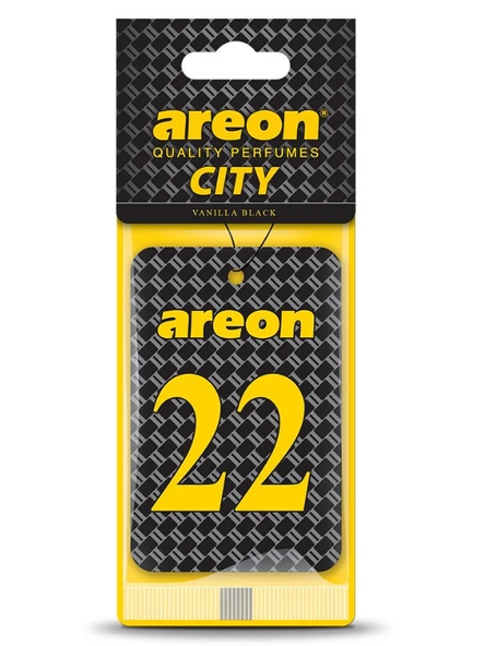 Areon City Vanilla Black 22 Oto Araç Kokusu ürün görseli 1