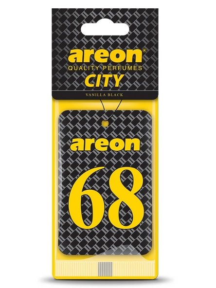 Areon City Vanilla Black 68 Oto Araç Kokusu ürün görseli 1