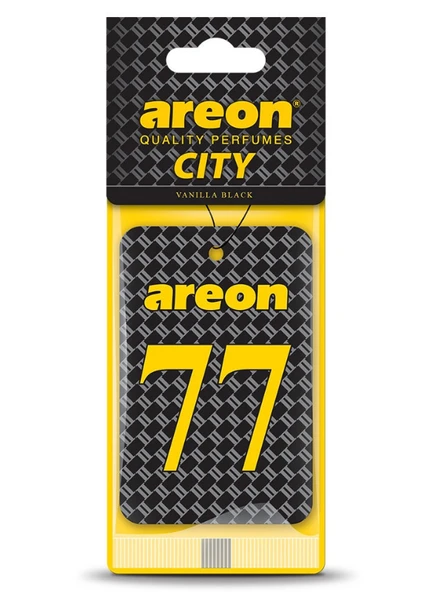 Areon City Vanilla Black 77 Oto Araç Kokusu ürün görseli 1