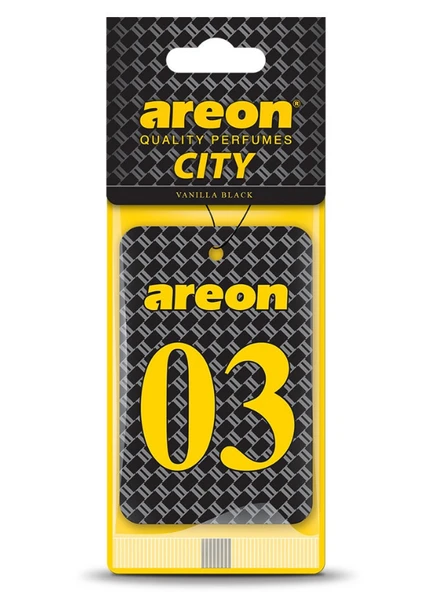 Areon City Vanilla Black 03 Oto Araç Kokusu ürün görseli 1