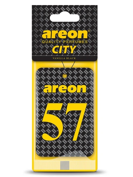 Areon City Vanilla Black 57 Oto Araç Kokusu ürün görseli 1