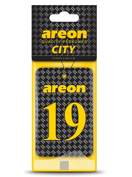 Areon City Vanilla Black 19 Oto Araç Kokusu ürün görseli 1