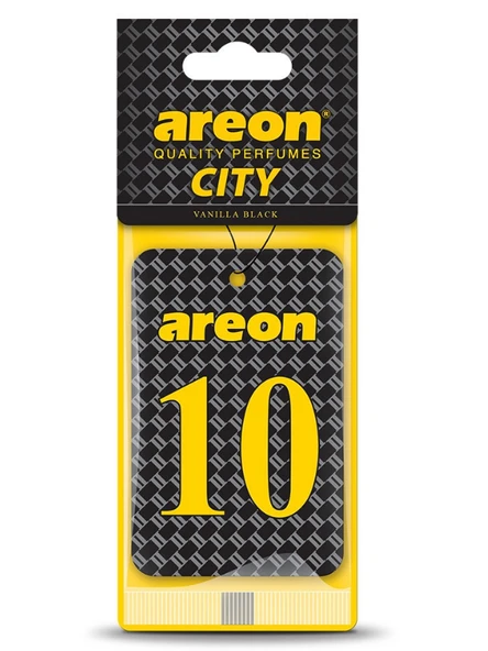 Areon City Vanilla Black 10 Oto Araç Kokusu ürün görseli 1