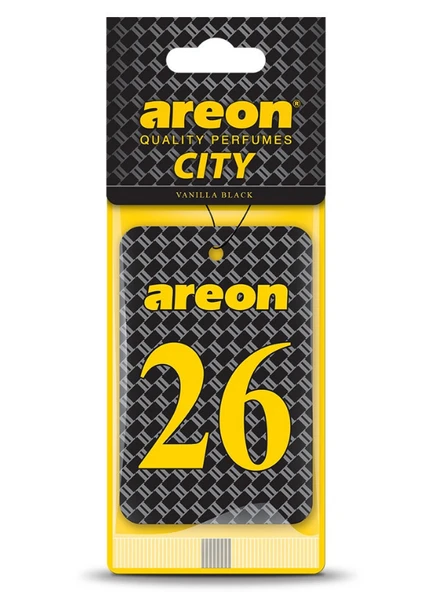 Areon City Vanilla Black 26 Oto Araç Kokusu ürün görseli 1