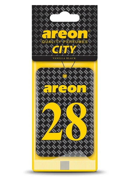Areon City Vanilla Black 28 Oto Araç Kokusu ürün görseli 1