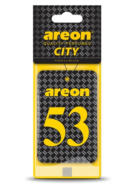 Areon City Vanilla Black 53 Oto Araç Kokusu ürün görseli 1