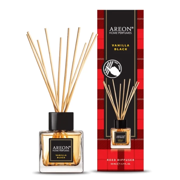 Areon Tartan Vanilla Black 50 Ml Bambu Çubuklu Oda Kokusu ürün görseli 1