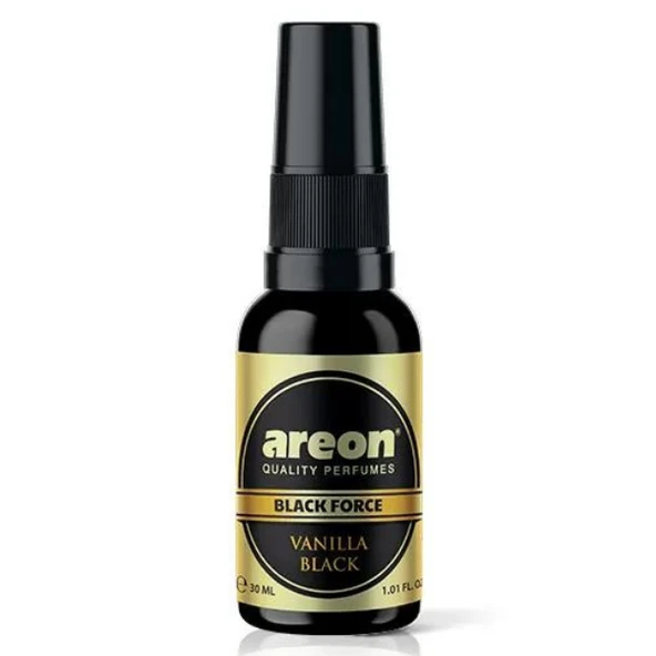 Areon Black Force 30 Ml Vanilla Black Oto Araç Spreyi ürün görseli 1