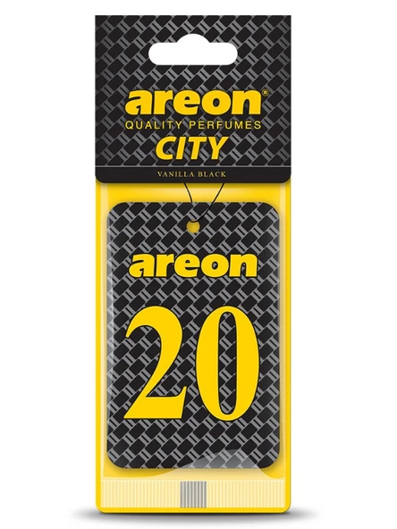 Areon City Vanilla Black 20 Oto Araç Kokusu ürün görseli 1