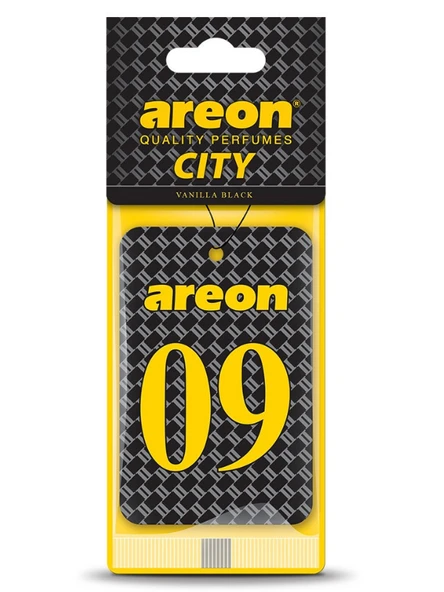 Areon City Vanilla Black 09 Oto Araç Kokusu ürün görseli 1