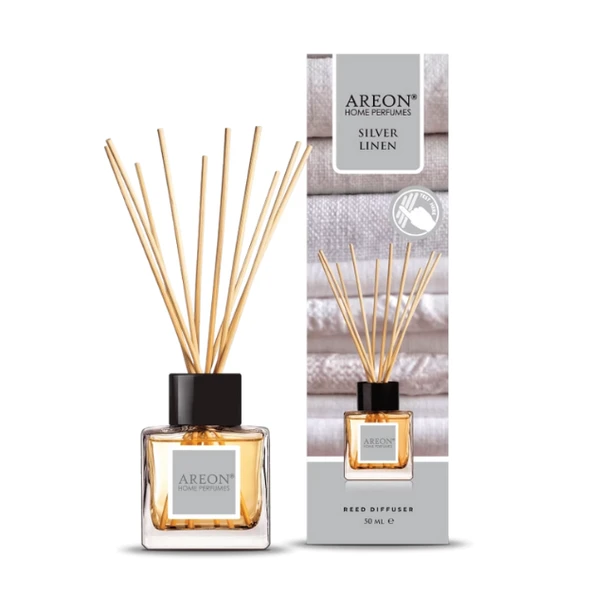 Areon Classic Silver Linen 50 Ml Bambu Çubuklu Oda Kokusu ürün görseli 1