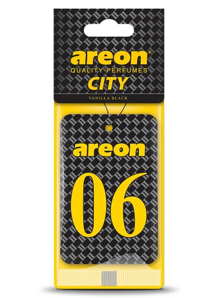 Areon City Vanilla Black 06 Oto Araç Kokusu ürün görseli 1