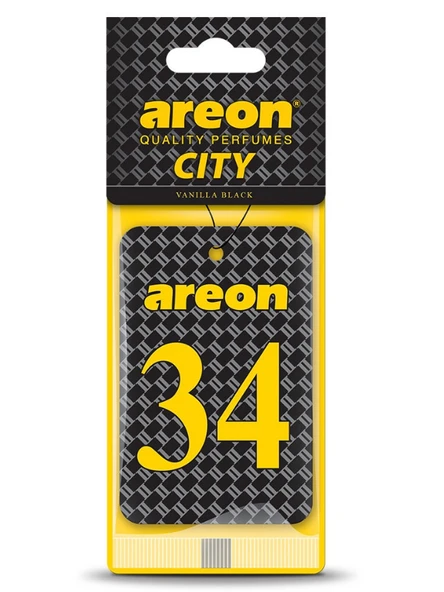Areon City Vanilla Black 34 Oto Araç Kokusu ürün görseli 1