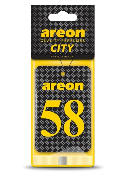 Areon City Vanilla Black 58 Oto Araç Kokusu ürün görseli 1