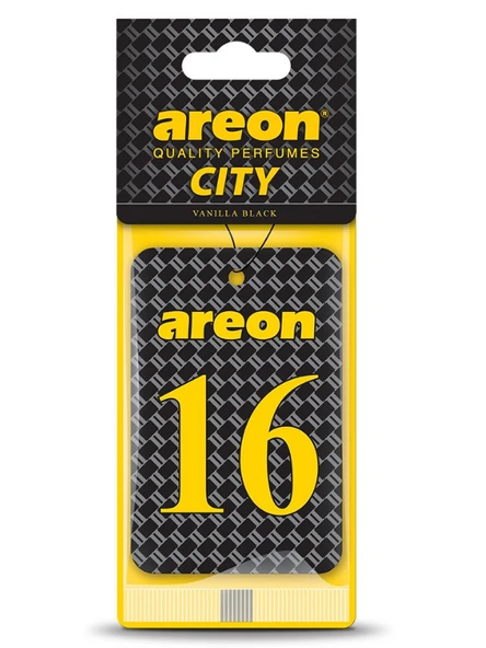 Areon City Vanilla Black 16 Oto Araç Kokusu ürün görseli 1