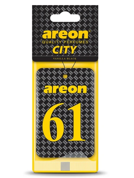 Areon City Vanilla Black 61 Oto Araç Kokusu ürün görseli 1