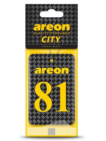 Areon City Vanilla Black 81 Oto Araç Kokusu ürün görseli 1