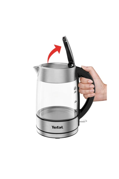 TEFAL Işıklı Cam Kettle - 1.7 L - Resim 3