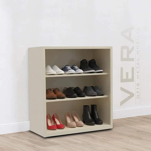 Raflı Çelik Dosya Dolabı Kütüphane Raflı Kapısız 92X50X110 Metal Dolap Ofis Dolapları Arşiv , Garaj , Bahçe , Kiler , Ba ürün görseli 1