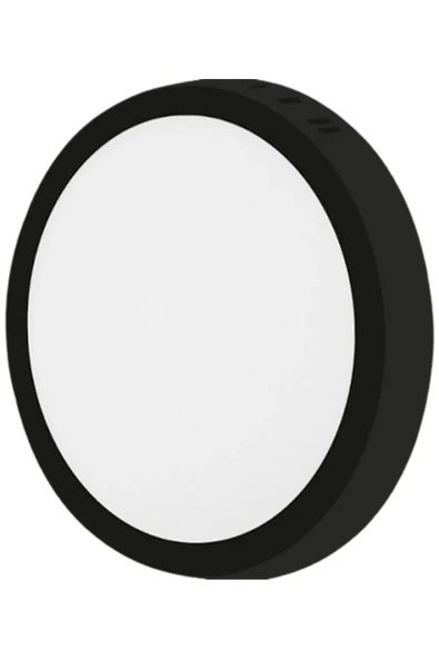 CATA CT-5235 18W Panel LED Armatür Siyah Yulvarlak Sıva Üstü Metal Kasa Beyaz Işık 6400K ürün görseli 1