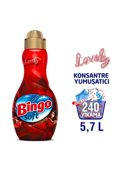 Bingo Soft Konsantre Çamaşır Yumuşatıcısı Lovely 1,44 Lt X 4 Adet ürün görseli 1