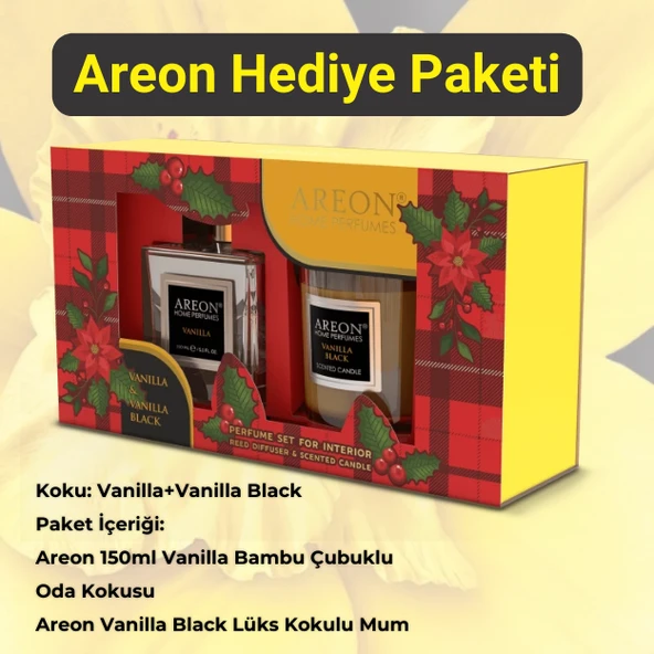 Areon Vanilla+vanilla Black Oda Kokusu Hediye Paketi ürün görseli 1