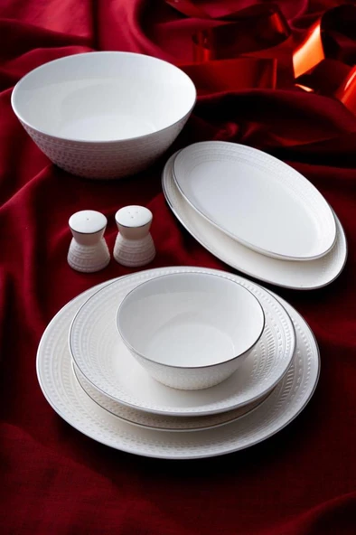 Acar Rienna Silver 29 Parça Yemek Takımı POR-07122 ürün görseli 1