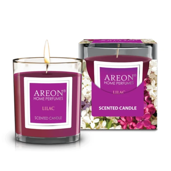 Areon Candles Lilac Lüks Kokulu Mum ürün görseli 1