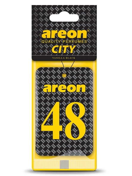 Areon City Vanilla Black 48 Oto Araç Kokusu ürün görseli 1