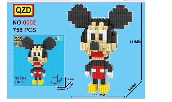 Mickey Mouse 758 parça mini blocks ürün görseli 1