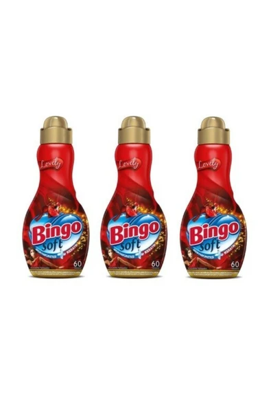Bingo Soft Konsantre Çamaşır Yumuşatıcısı Lovely 1440 ml X 3 Adet ürün görseli 1