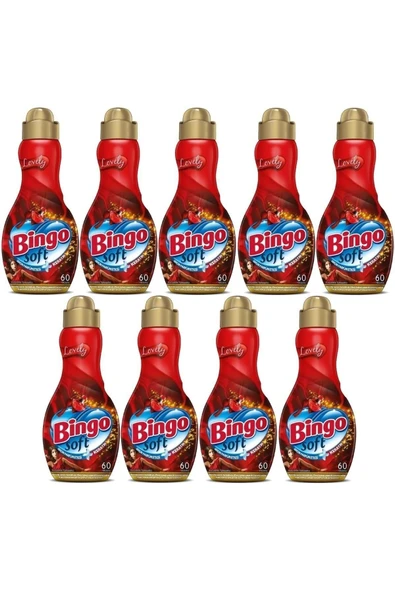 Bingo Soft Çamaşır Yumuşatıcı Konsantre 1440ml Lovely (9 Lu Set) ürün görseli 1