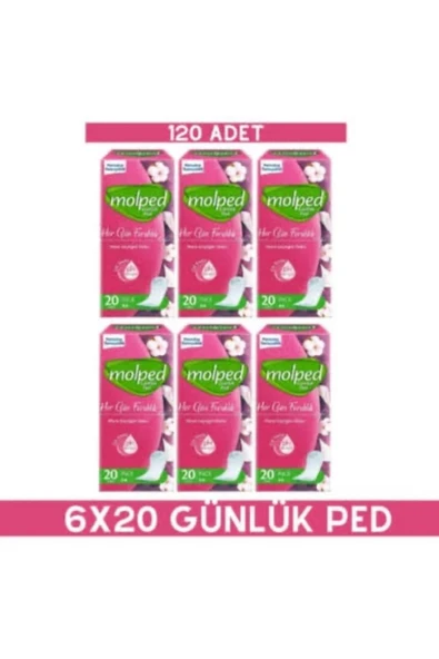 Molped Her Gün Ferahlık İnce Günlük Ped 20'li ürün görseli 1