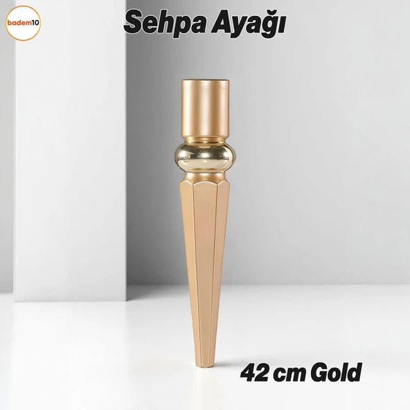 Elips Sehpa Ayağı 42 cm Plastik Gold Altın Masa Ayak Mutfak Sehpası Yemek Masası Mobilya Ayakları ürün görseli 1