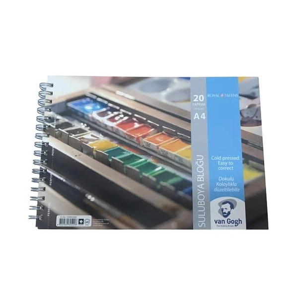 VAN GOGH SULUBOYA BLOĞU 300 GR A4 20 YAPRAK SPİRALLİ ürün görseli 1