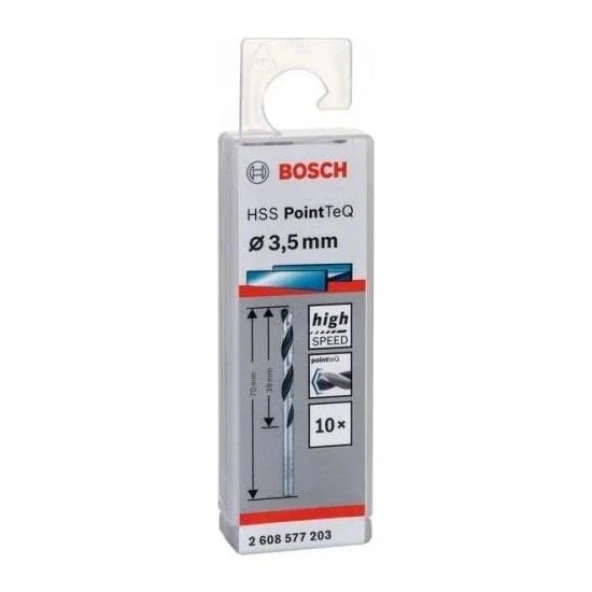 Bosch Hss Pointteq Metal Matkap Ucu 3,5mm 10 lu ürün görseli 1