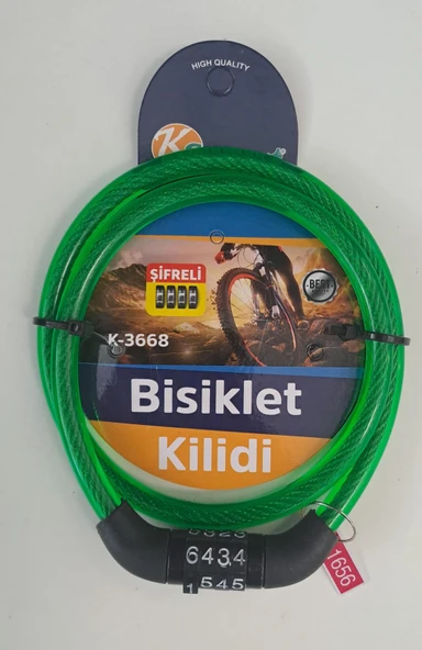 KSMART BİSİKLET KİLİDİ ŞİFRELİ K-3668 ürün görseli 1