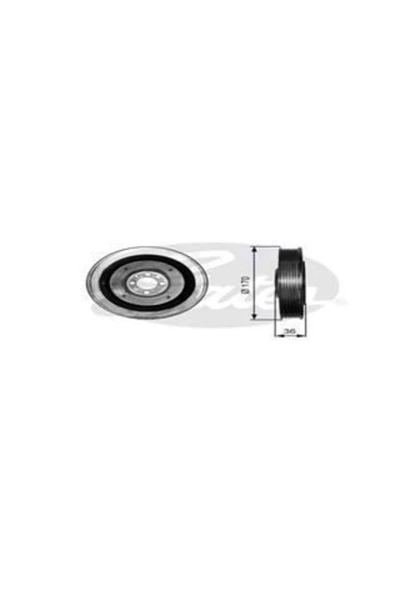 Gates TVD1013A Tvd1013a Krank Kasnağı Doblo Brava Idea Stilo Punto / Astra H Vectra C Zafira / Sx4 1.9 Jtd 1. ürün görseli 1