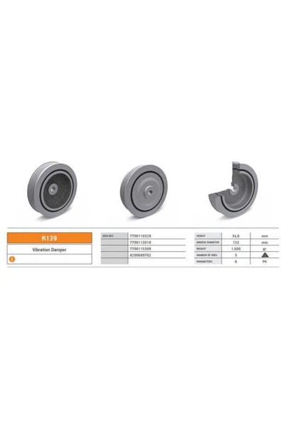 K139 Krank Kasnağı Clıo Kangoo Laguna Megane I 1.9 Dtı 97-04 F9q Motor ürün görseli 1