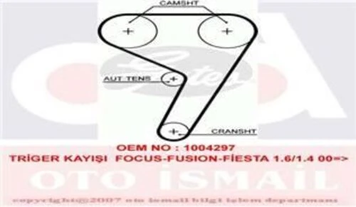 Gates 5433XS TRIGER EKSANTRIK KAYISI FIESTA IV V FOCUS II 1.25 1. ürün görseli 1