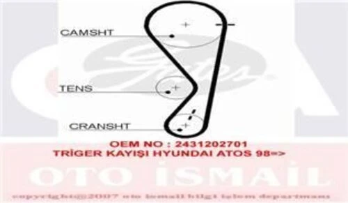 Gates 5511XS TRIGER EKSANTRIK KAYISI GETZ i10 ATOS / PICANTO 1.0 ürün görseli 1