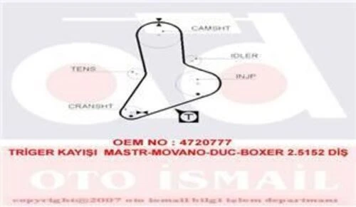 Gates 5039  TRIGER EKSANTRIK KAYISI DUCATO 81-90 / MASTER 83-92 2. ürün görseli 1