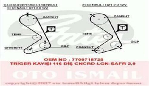 Gates 5058XS TRIGER EKSANTRIK KAYISI R21 CONCORDE  SAFRANE 116x19 ürün görseli 1