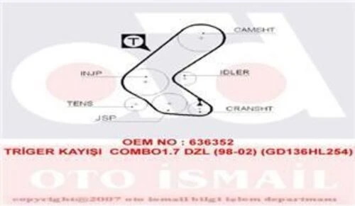 Gates 5193XS TRIGER EKSANTRIK KAYISI COMBO 93- 1.7 DTI 136x254 ürün görseli 1