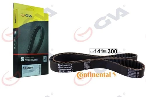GVA 58141300  Triger Kayışı (141×300) VW Golfv 2.0TDI Azv/Bkd 03-Passat 05 Audi A3 A4 A6 Jeep ürün görseli 1
