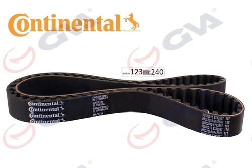 GVA 58123240  Triger Kayışı (123×240) Toyota Corolla Uyumlu 1.3 12V (83-01) Starlet 1.3 12V (85-95) ürün görseli 1