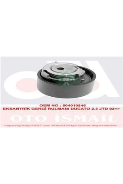 INA 531050510  TRİGER EKSANTRİK GERGİ RULMANI DUCATO 02-06 2.3 JTD ürün görseli 1