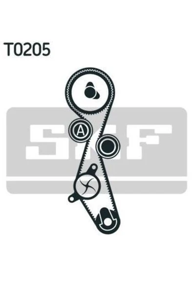 SKF VKMA03257 TRIGER GERGİ SET ( FORD   FOCUS 2.0TDCİ 03- MONDEO 2.0TDCİ 07- KUGA 2.0TDCİ 08- )(PEUGEOT  307-407-6 ürün görseli 1