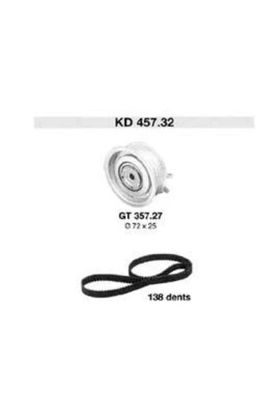 SNR KD45732 TRİGER EKSANTRİK GERGİ SETİ 138×23 GOLF IV V BORA ürün görseli 1
